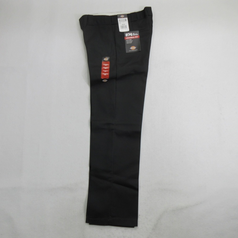 Dickies Pants 30x32 874 Original Fit Black Work Pants Stain Resistant New